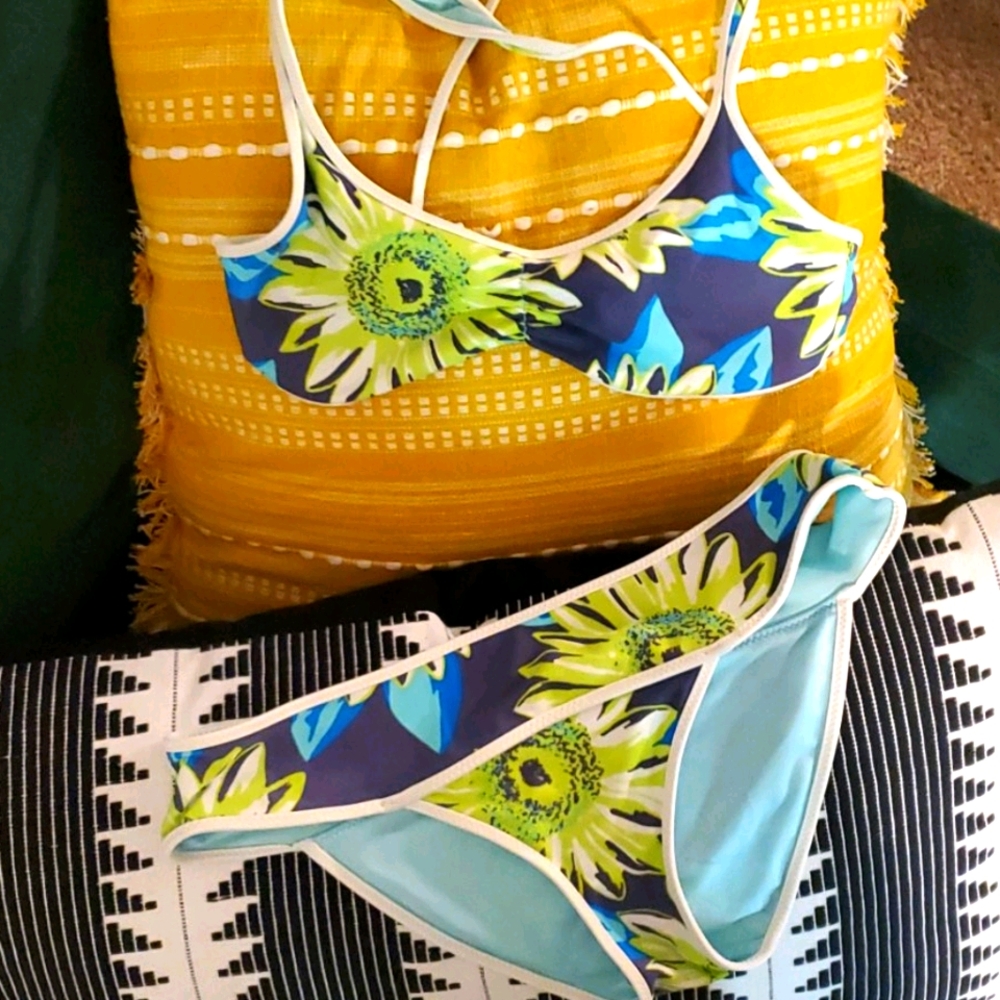 Aerie Retro Sunflower Bikini